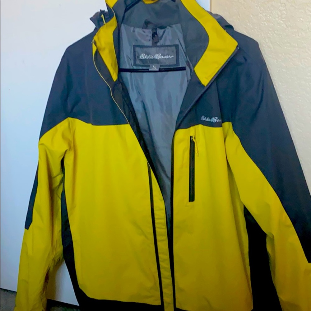 Ski jacket with removable liner.